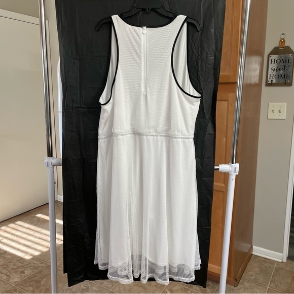 Hunter White Mesh 3X Midi Dress Summer Beach - Picture 5 of 7